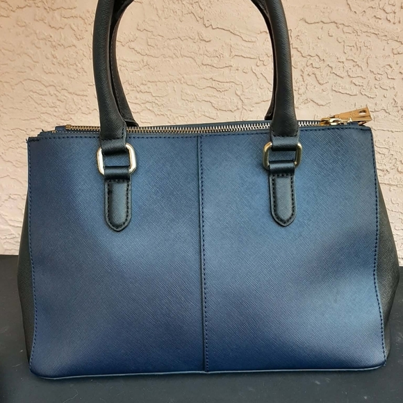 DKNY Y2K Midnight Blue & Black Saffiano Leather 3 Pc Set F/ 1998 - Picture 10 of 10